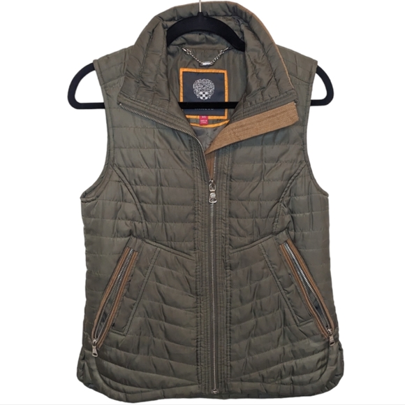 Vince Camuto Jackets & Blazers - Vince Camuto Women's Olive Green Zip Vest